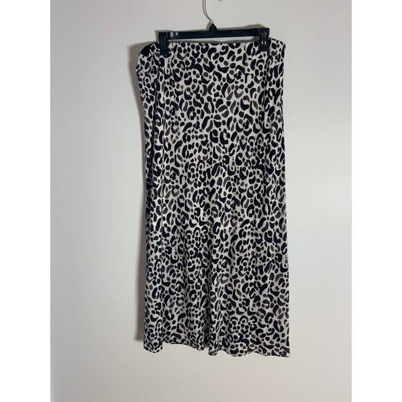 NIC + ZOE ONYX ANIMAL SLIP SKIRT NWT SIZE XL - Picture 6 of 8